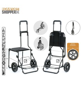 Châssis de Chariot Siège Jarl Komfort Shopper Andersen, poussette marché 2 roues