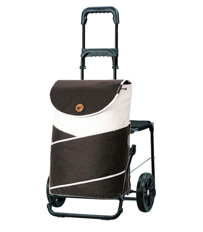 Chariot Siège Jarl Gris Komfort Shopper Andersen, poussette marché 2 roues