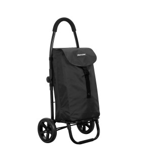 Chariot à roulette pliable Go Two Compact Playmarket, poussette 2 roues noir