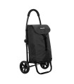 Chariot à roulette pliable Go Two Compact Playmarket, poussette 2 roues noir