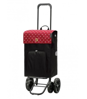 Poussette Marché Malit Rouge Quattro Shopper Andersen - chariot de course 4 roues