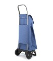 Chariot de Courses Jet Tweed Rolser 2 roues bleu marine - caddie course non pliable