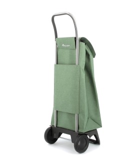 Chariot de Courses Jet Tweed Rolser 2 roues vert - caddie course non pliable