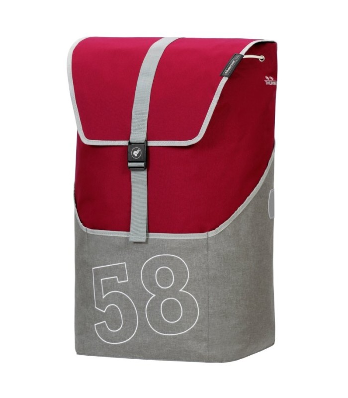 sac filip rouge andersen shopper pour chariot de course et poussette de marché