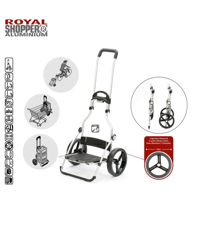 chassis royal shopper 2 roues pour Poussette Marché 2 roues Royal Shopper Ivar Andersen