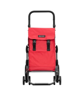 Chariot à pousser Go Plus Premium Playmarket Rouge - Poussette de Marché