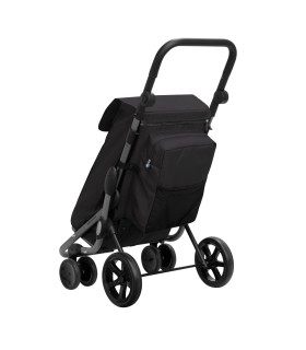 Chariot à pousser Go Plus Premium Playmarket Noir - Poussette de Marché