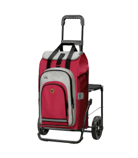 Chariot siège Andersen Komfort Shopper Hydro rouge - poussette marche