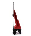 Chariot de courses plegamatic rouge, caddie course 2 roues pliable