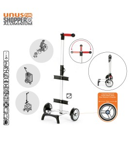 Infographie pour Chariot Course 2 roues Hera Unus Shopper Fun Andersen