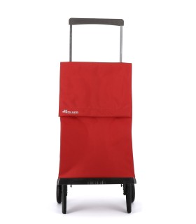 Chariot de courses plegamatic rouge, caddie course 2 roues pliable