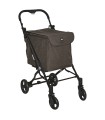 Chariot de Course Pliable Oslo Karways taupe moka - poussette de marché