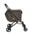 Chariot de Course Pliable Oslo Karways taupe moka - poussette de marché