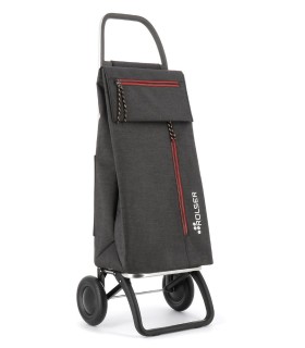 Chariot de Courses Rolser Wallaby 2 roues tissu tweed gris