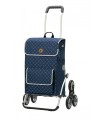 Chariot Andersen 6 roues Treppensteiger Royal Shopper Tamo Bleu