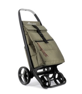 Poussette de Marché pliable Rolser Clec Polar 8 Plus Kaki