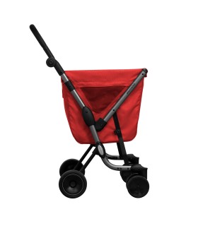 Poussette de Marché We Go Premium Playmarket rouge - chariot 4 roues