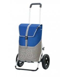 Chariot Andersen Royal Shopper Pneumatique Filip Bleu - poussette de marché