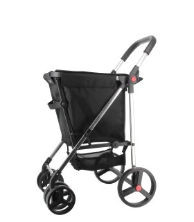 Chariot de Course Rolser Basket 4B Noir - poussette de marché - caddy courses 4 roues