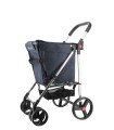 Chariot de Course Rolser Basket Tweed Bleu - chariot 4 roues - caddy courses 4 roues