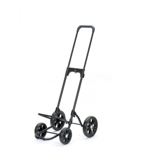 Chariot de course pliable 4 roues directionnelles type poussette bb basket  mf noir Rolser