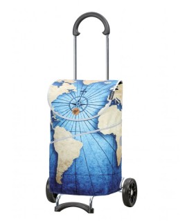 SINBIDE® Chariot de Marché Chariot de Course en Alliage d'aluminium,  pliable, avec roues, avec sac oxford, crochet, corde