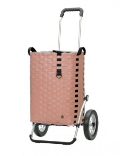 Chariot Andersen Royal Shopper Silja rose - poussette marché caddie 2 roues