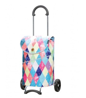 Chariot de marché Pliable 49L avec poche Isotherme - Noir - Maison Futée