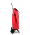 Rolser - JET LN Chariot de courses rouge, poussette de marché 2 roues, chariot pliable à plat