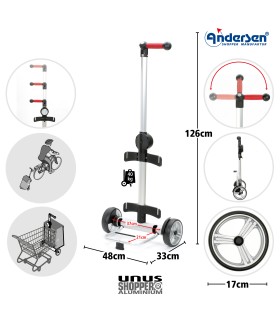 chariot 2 roues andersen unus shopper