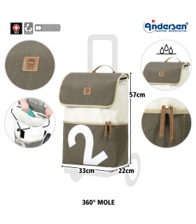 sac mole gris andersen shopper dimensions