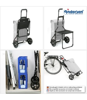 chassis komfort shopper - poussette marche 2 roues - siège intégré