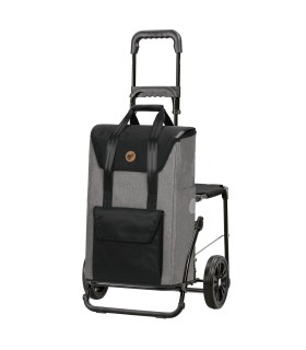 andersen komfort shopper - Chariot siège Senta gris 2024 caddy siège 2 roues