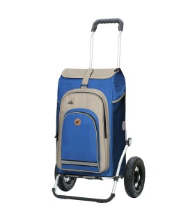 Chariot andersen Royal Shopper Pneumatique Hydro bleu