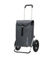 Chariot Royal Shopper Grandes Roues Pneumatiques Ortlieb gris