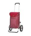 Chariot 2 Roues Royal Shopper Famke rouge roues rayons métalliques