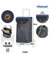 sac pour chariot de course famke bleu andersen