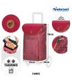 sac pour chariot de course famke rouge andersen