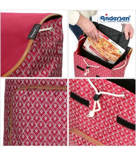 sac pour chariot de course famke rouge andersen