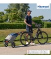 Chariot Vélo à Roues Pneumatiques Royal Shopper Plus Lasse bleu