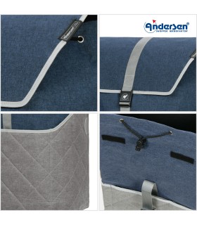 sac pour chariot Andersen Lasse bleu