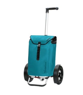Chariot Pneumatique Tura Shopper Ortlieb bleu pétrole