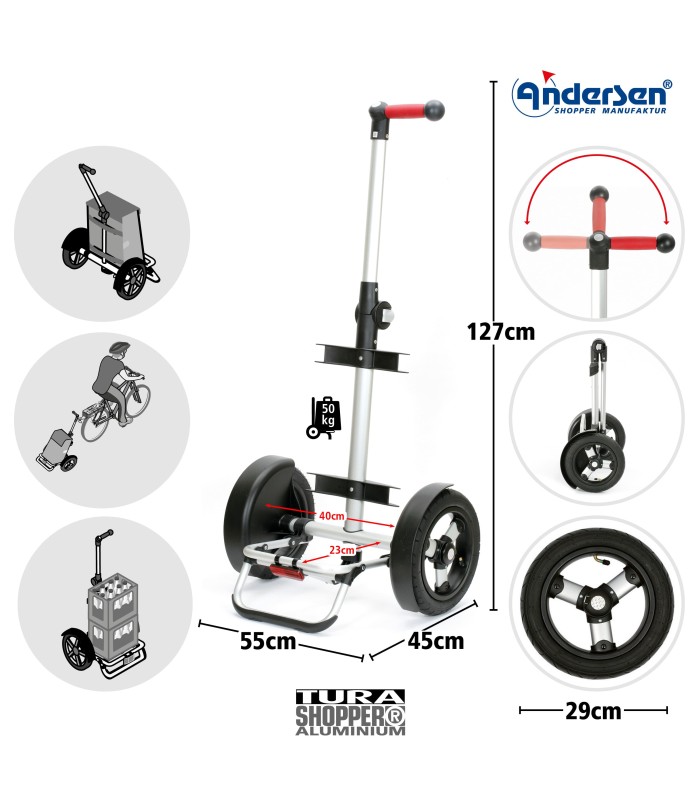 Chariot Pneumatique Tura Shopper Ortlieb