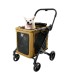 Poussette pour chien BigBuddy Camel, cage souple 2-en-1 avec hamac intégré