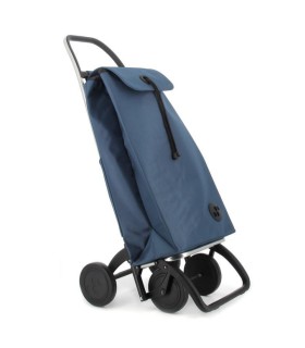 Rolser Chariot de courses IMAX 302 MF 2+2 roues bleu denim