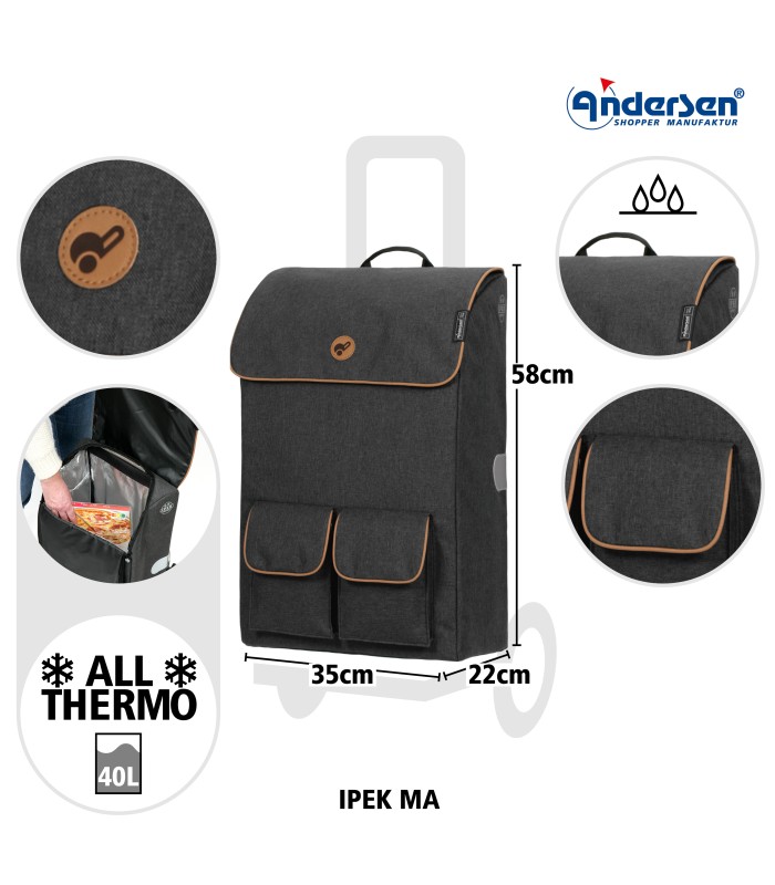 Chariot de Courses Isotherme Ipek Ma Royal Shopper Andersen