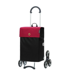 Chariot Course Hera Treppensteiger Scala Shopper Andersen, caddy 6 roues, Hera rouge