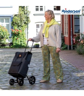 Chariot de Courses 4 roues Senta noir Quattro Shopper Andersen