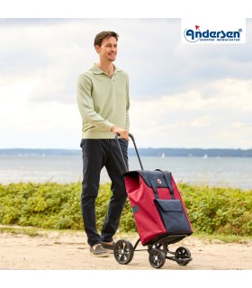 Chariot à pousser senta rouge Quattro Shopper Andersen