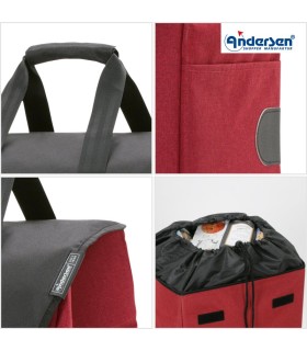 sac senta andersen shopper rouge